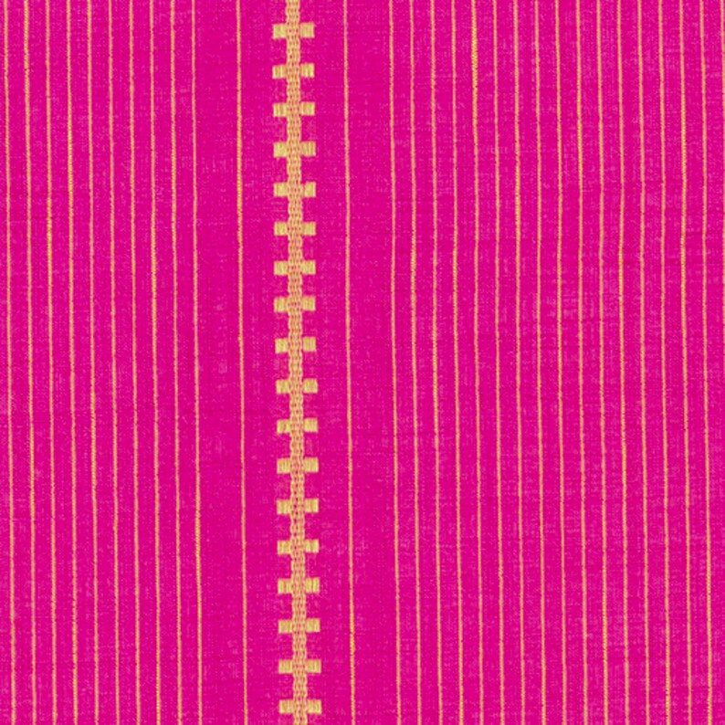 Benartex Dobby Zipper Stripe Fuchsia - 1/2 Yard