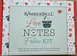 Kimberbell Love NOtes Fabric Kit