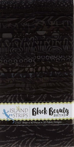 Island Batik Black Beauty 2.5" Strips