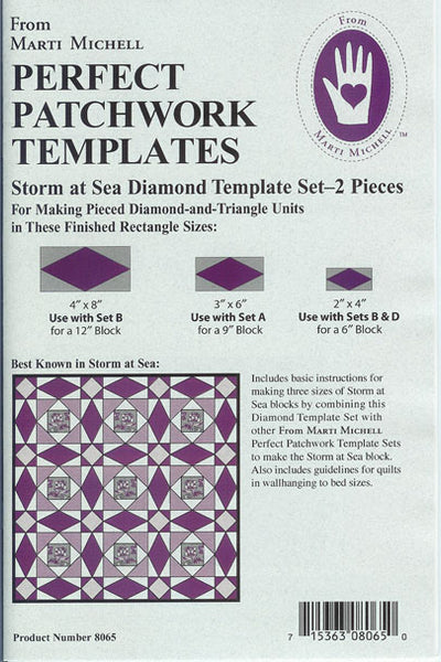 Marti Michell Storm at Sea Diamond Template Set