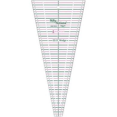 Nifty Notions 22 1/2 Degree Wedge Ruler – Quilters Consignment