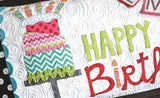 KimberBell "Happy Birthday!" Bench Pillow
