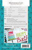 KimberBell "Happy Birthday!" Bench Pillow