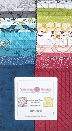 Benartex Spring Song Strip-pies