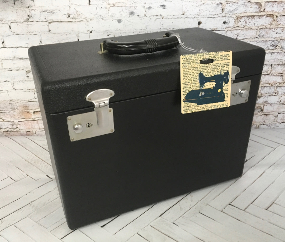 Singer Featherweight Luggage Tag (Square)