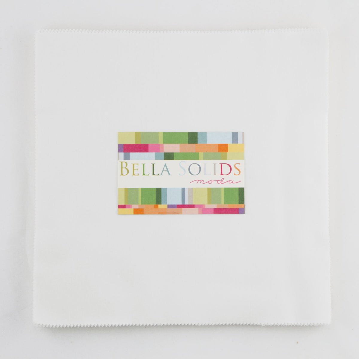 Moda Bella Solids Jr. Layer Cake White -9900JLC-98.