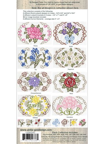 Anita Goodesign Floral Cutwork