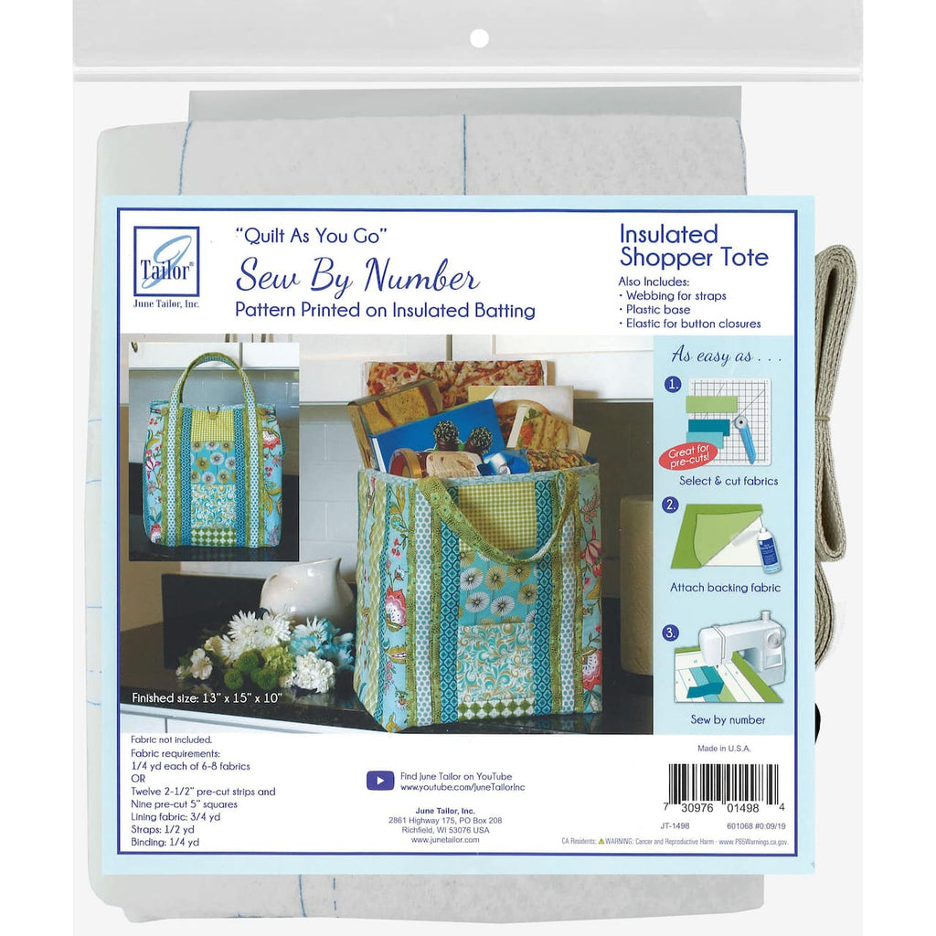 Quilt As You Go - Insulated Shopper Tote