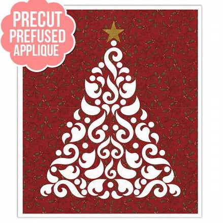 Christmas Tree Fairy Frost Red Silhouette