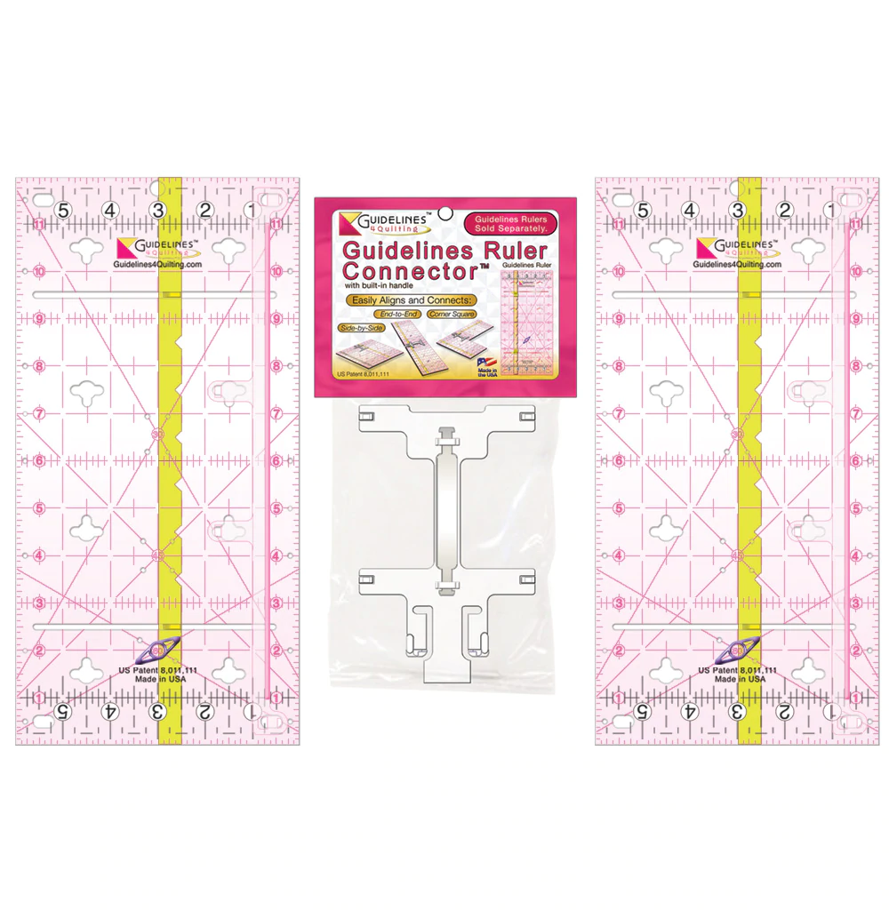Video Guidelines Ruler 2 Guidelines Ruler Set with 1 Connector – Quilters Consignment