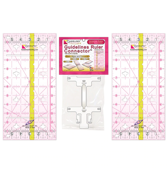2 Guidelines Ruler Set with 1 Connector