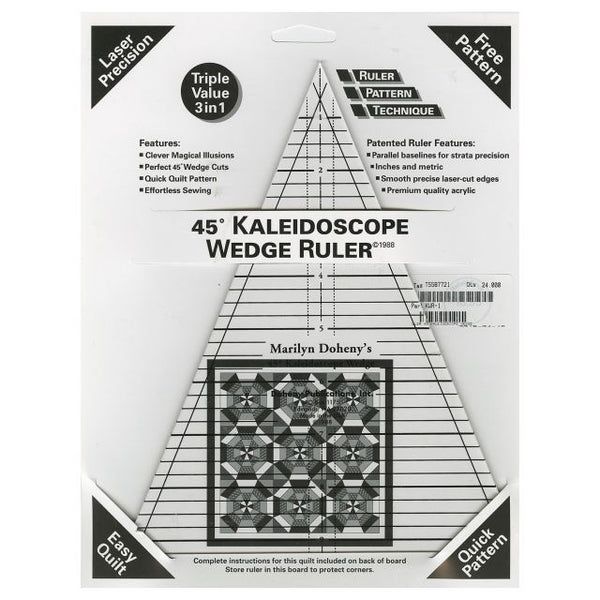 Marilyn Doheny's 45 DEG Kaleidoscope Wedge Ruler