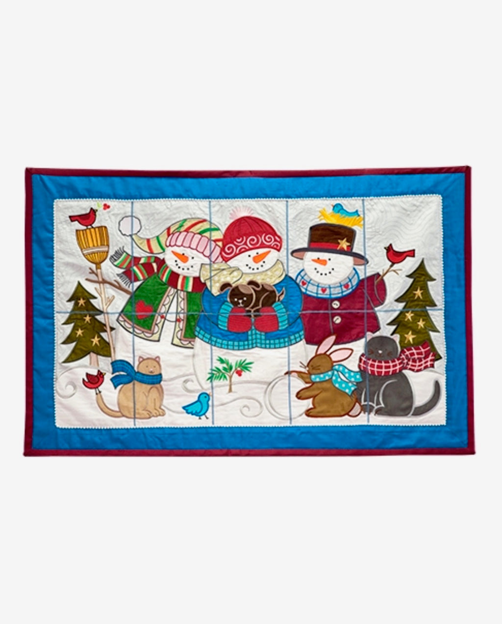 Anita Goodesign Winter Friends Tile Scene