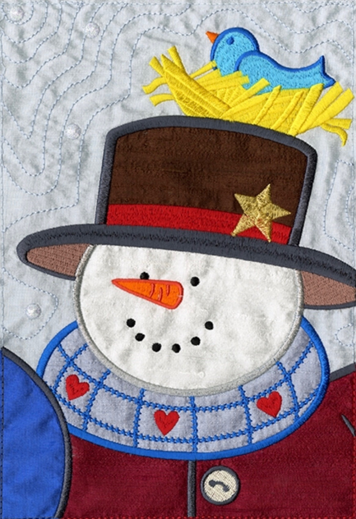 Anita Goodesign Winter Friends Tile Scene