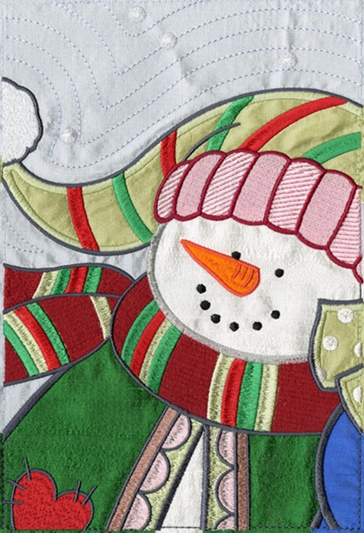 Anita Goodesign Winter Friends Tile Scene